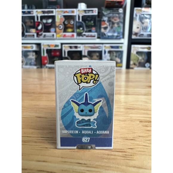 BITTY Vaporeon Pokemon Funko Pop #627 Pokémon Vinyl Figure TCG Eevee Niantic - Picture 2 of 6